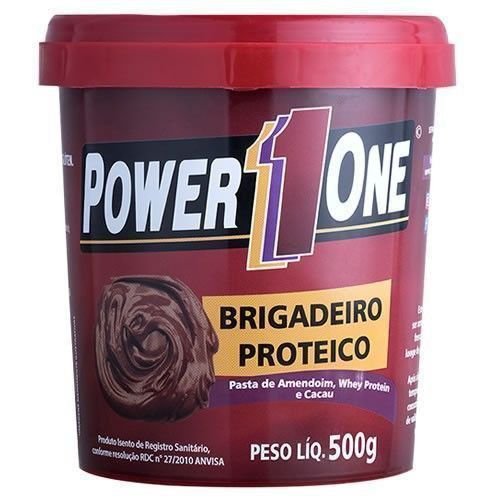 7898939072709 - PASTA DE AMENDOIM COM BRIGADEIRO PROTEICO 500G POWER ONE