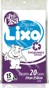 7898943017208 - SACO P/LIXO EXPANDIDO C/20 PRETO PRO CASA