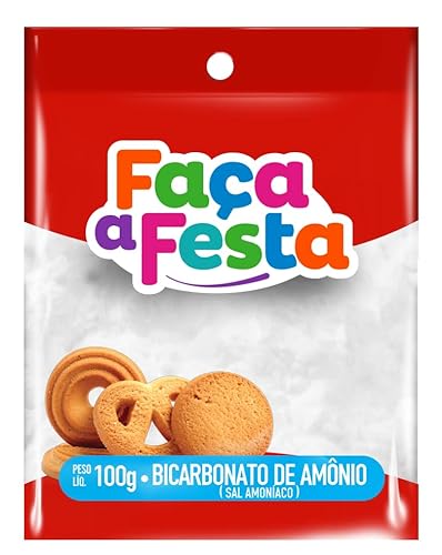 7898957930807 - BICARBONATO DE AMÔNIO FAÇA A FESTA PACOTE 100G