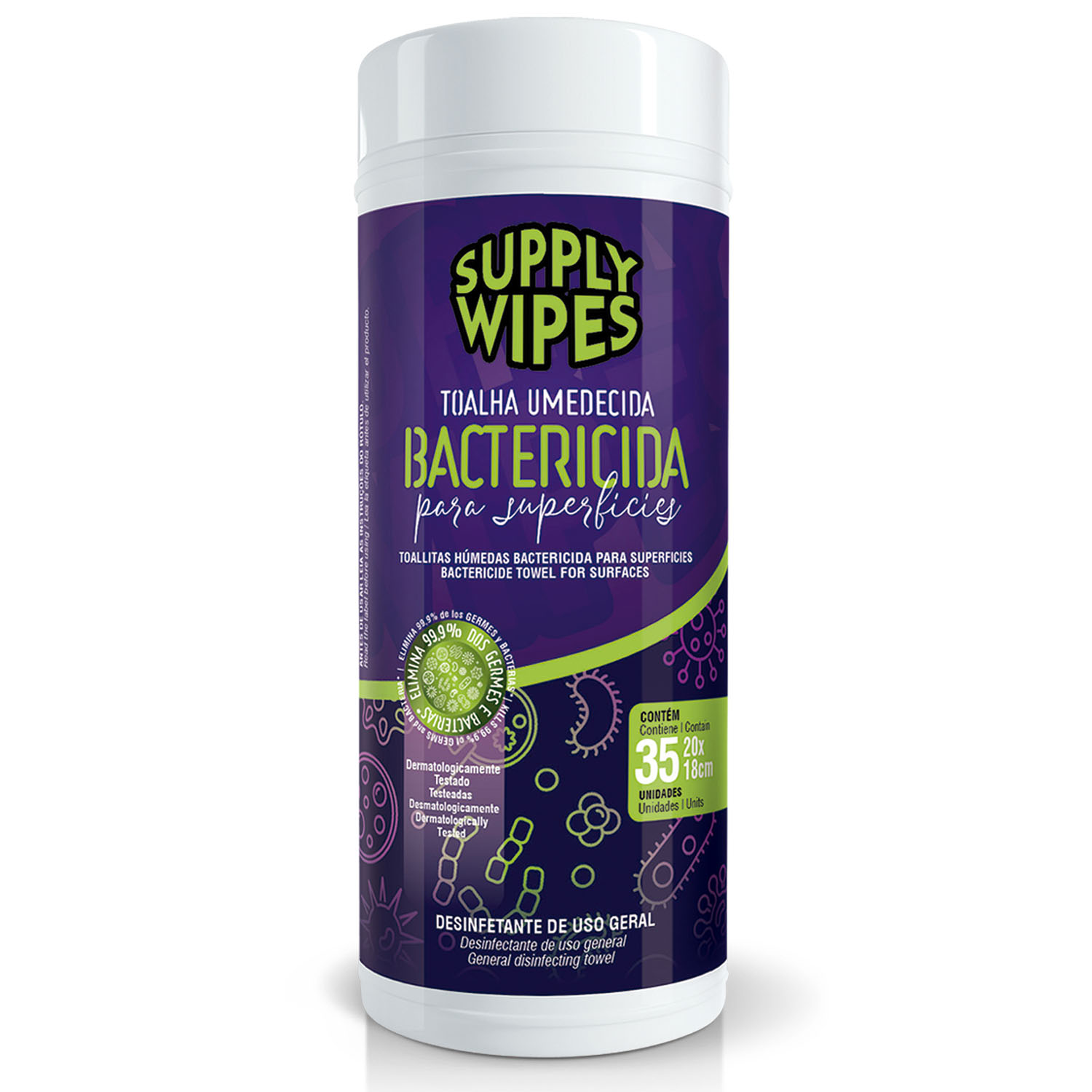 7898963035145 - PANOS UMED SUPPLY WIPES 35NID BACTERICIDA POTE