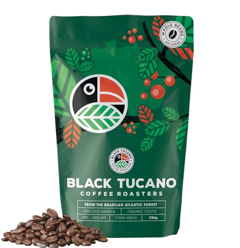 7898969032148 - CAFÉ ESPECIAL BLACK TUCANO ORGANIC COFFEE EM GRÃOS 250G