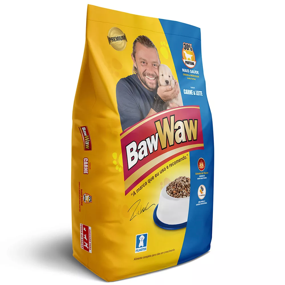 7899306010324 - RACAO CAES BAW WAW 2KG CARNE E LEITE