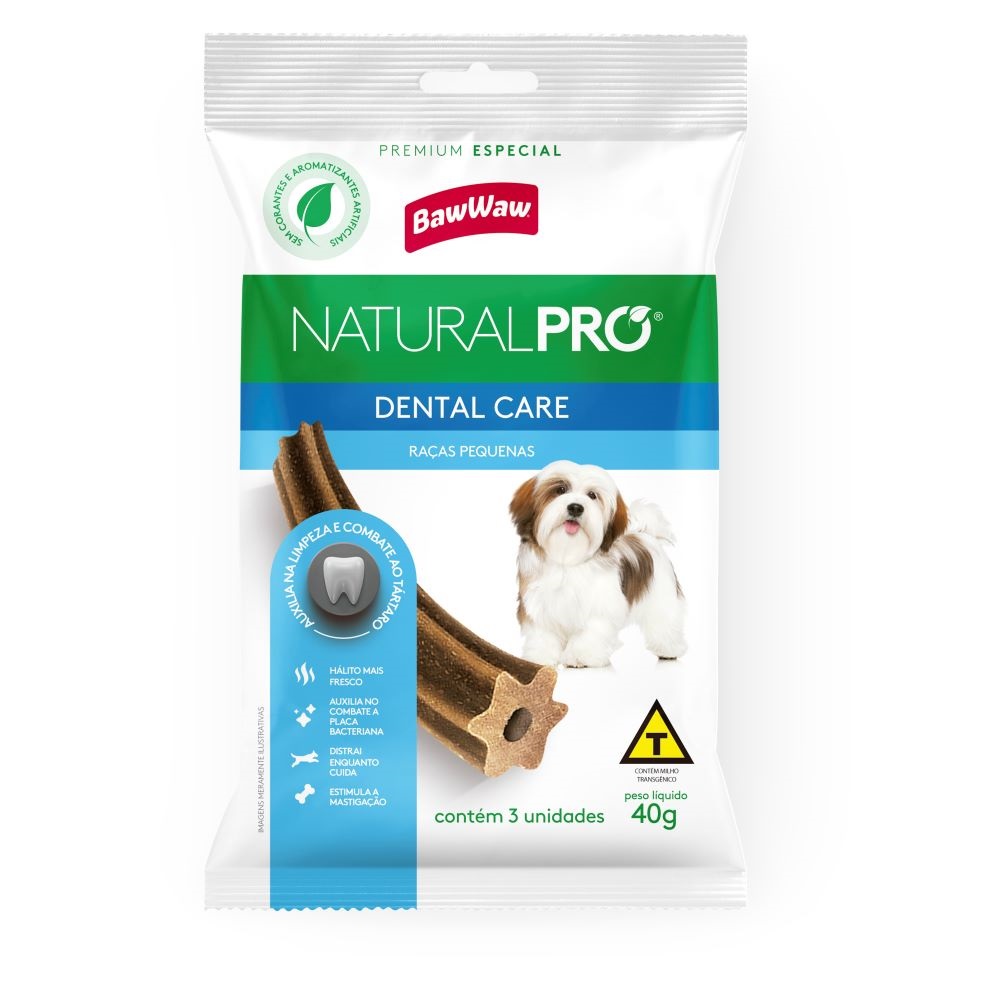 7899306042264 - SNACK CAES BAW WAW NATURAL PRO RP 40G DENTAL CARE