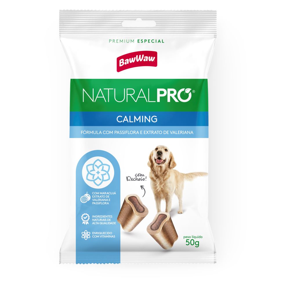 7899306042288 - SNACK CAES BAW WAW NATURAL PRO 50G CALMING