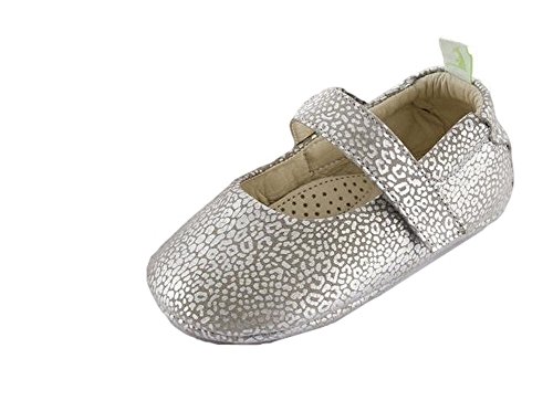 7899317837323 - TIP TOEY JOEY BABY GIRLS DOLLY LEATHER MARY JANE SHOES, GREY, TIGRATO, 15-18M