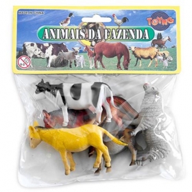Bonecos de Animais da Fazenda - Diversão com jogo do bichinho