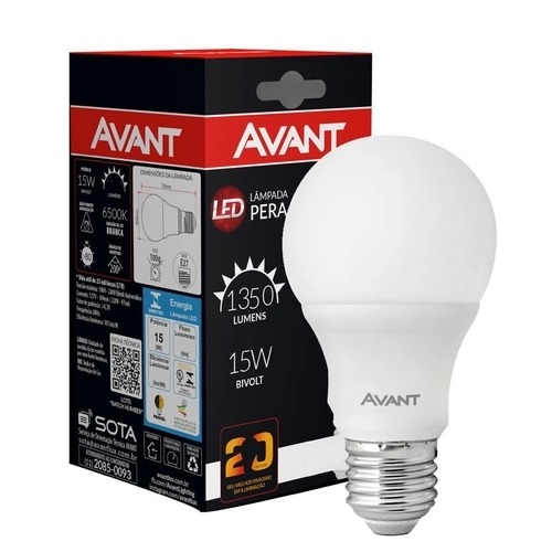 7899452011282 - LAMP LED 15W BIVOLT TIPO PERA-AVANT