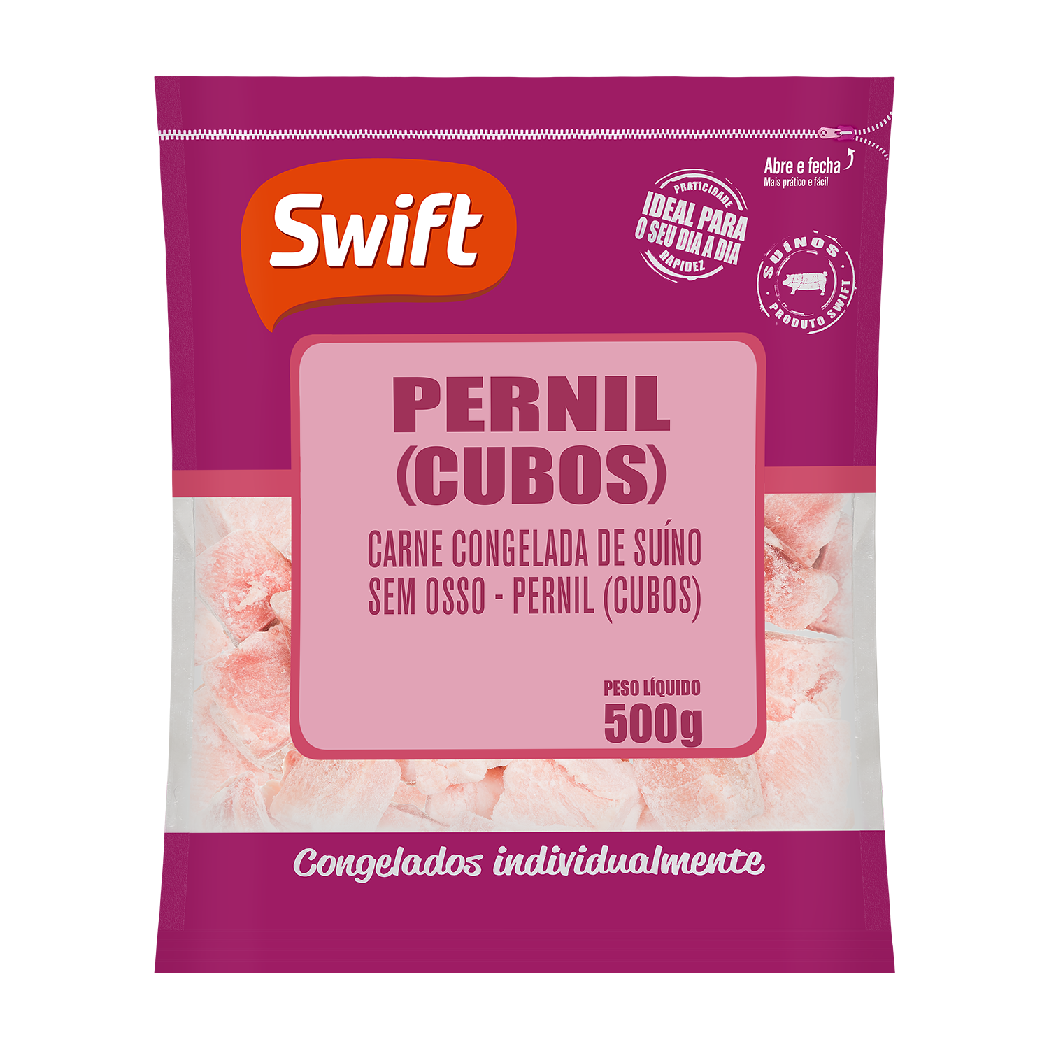 7899567244537 - CUBOS DE PERNIL SUINO SWIFT 500G