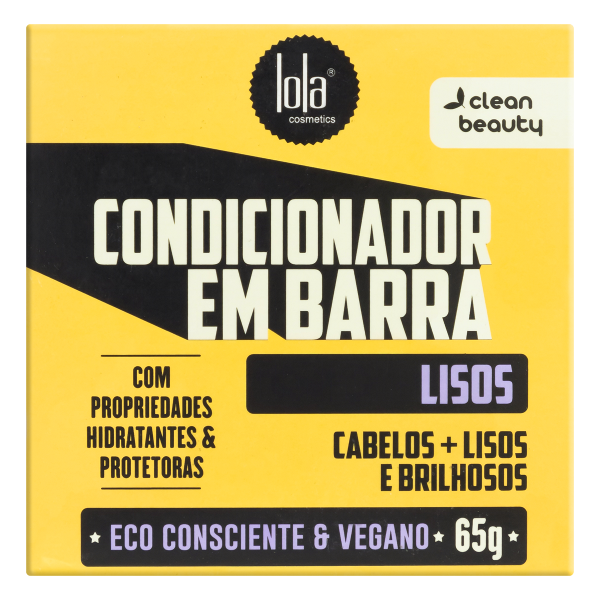 7899572811786 - CONDICIONADOR BARRA LOLA COSMETICS LISOS CAIXA 65G
