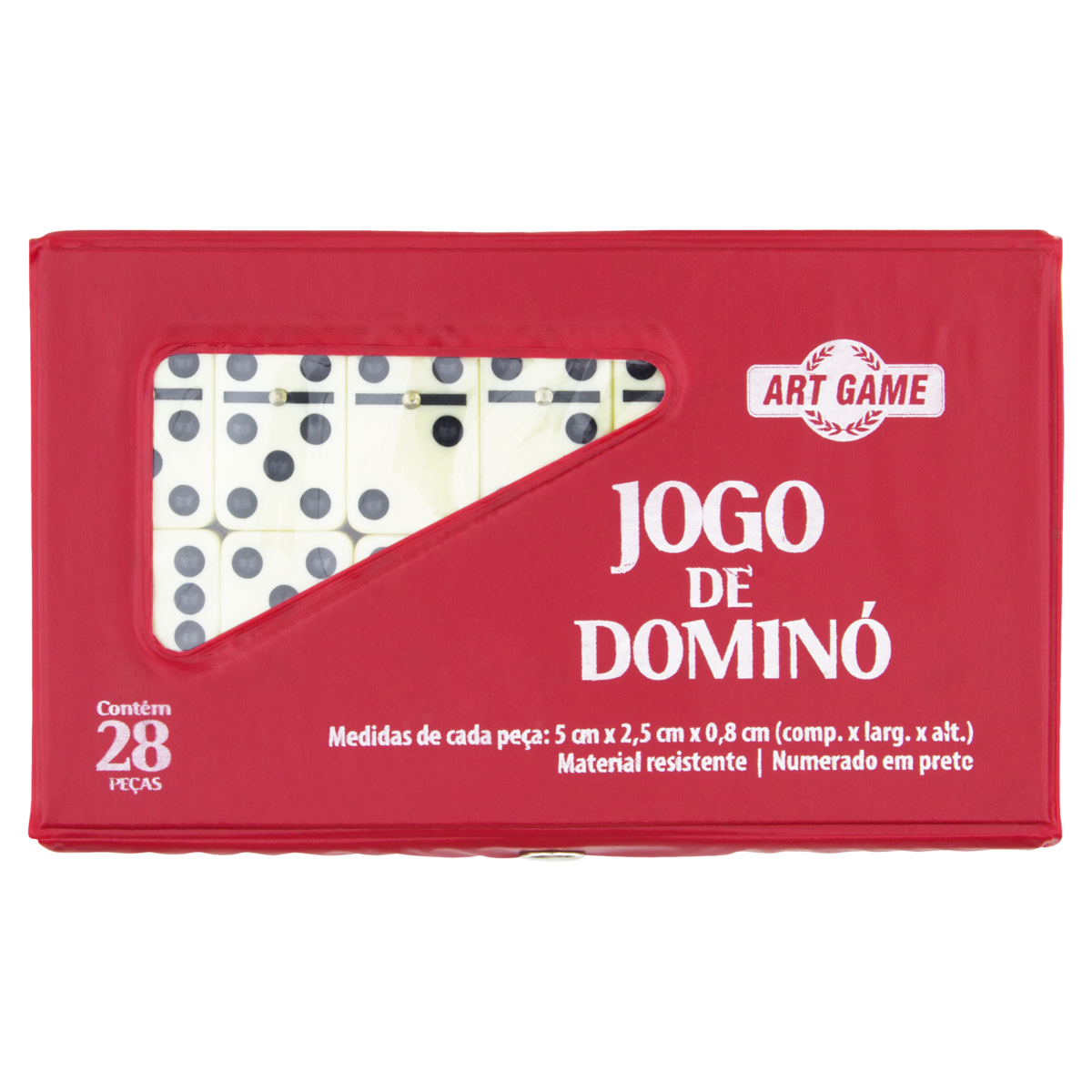 7899658327583 - JOGO DE DOMINÓ ART GAME 28 PEÇAS