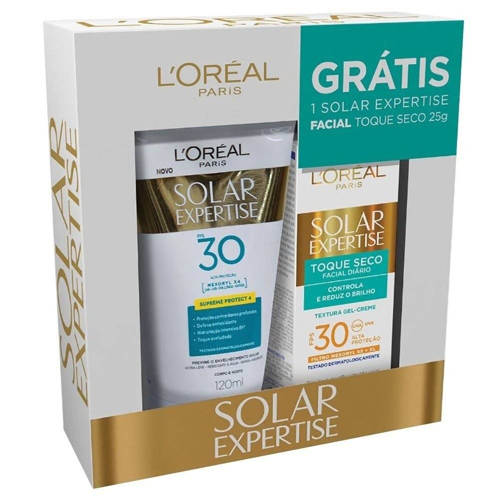 7899706154475 - PROT.SOLAR LOREAL P SOL EXPERTISE FPS30 120ML GTS EXP FAC 25G