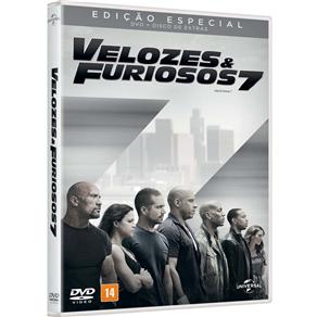 7899814207100 - DVD - VELOZES E FURIOSOS 7 - EDIÇÃO ESPECIAL - 2 DISCOS