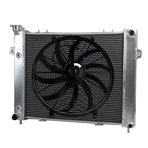 7899886463619 - 3 ROW ALUMINUM RADIATOR W/ COOLING FAN (16 INCHES DIA.) KITS FOR 1993-97 JEEP GRAND CHEROKEE 4.0L L6 ENGINE MODELS (MANUAL AND AUTO TRANMISSION)