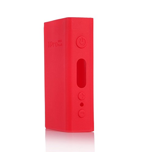 7899886647446 - SMOK XPRO M80 PLUS 80W SILICONE PROTECTIVE GEL SKIN CASE COVER FITS 80 WATT SMOKTECH MOD (RED)