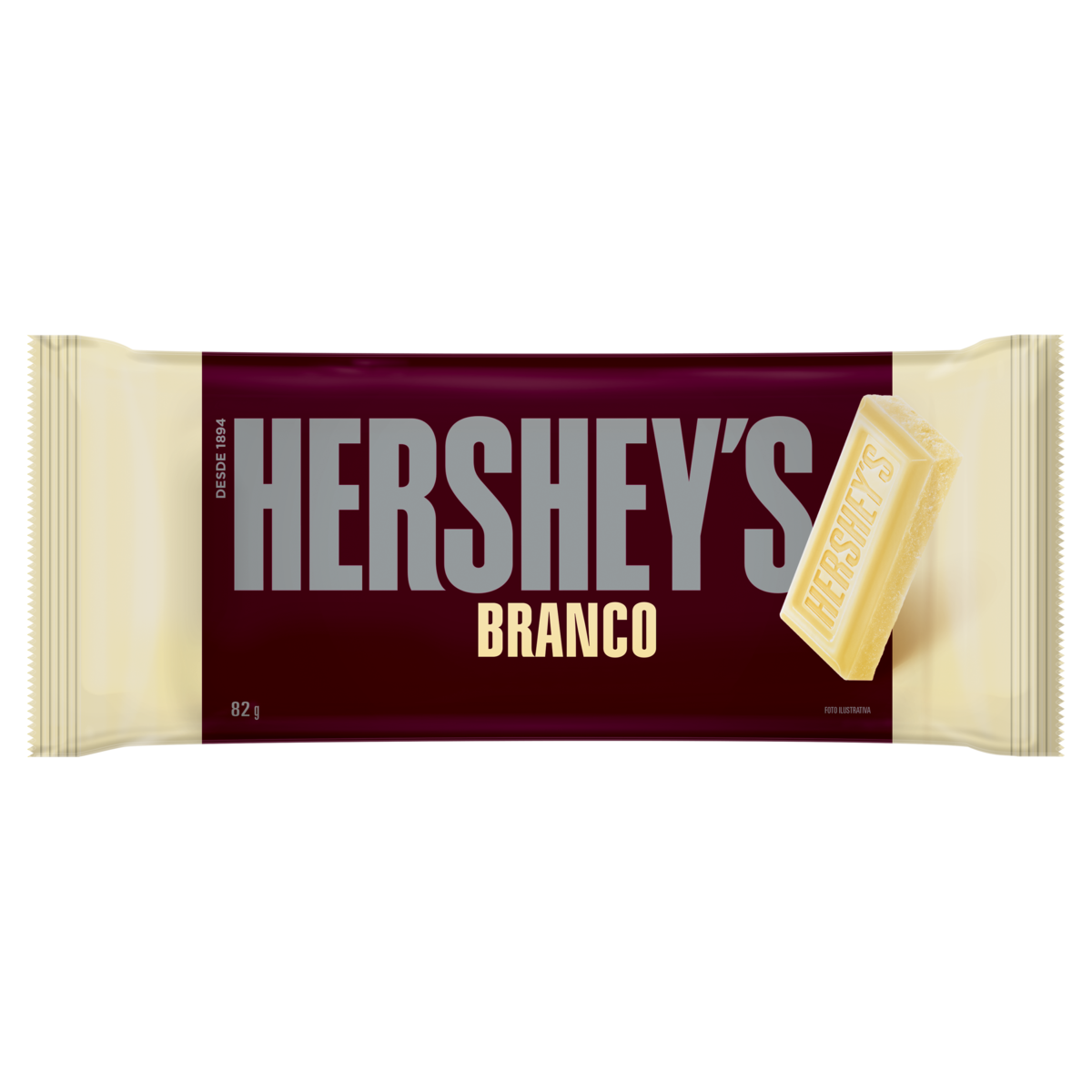 7899970402807 - CHOCOLATE BRANCO HERSHEYS PACOTE 82G