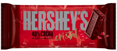 7899970402937 - CHOCOLATE MEIO AMARGO CRISTAL HERSHEYS 77G