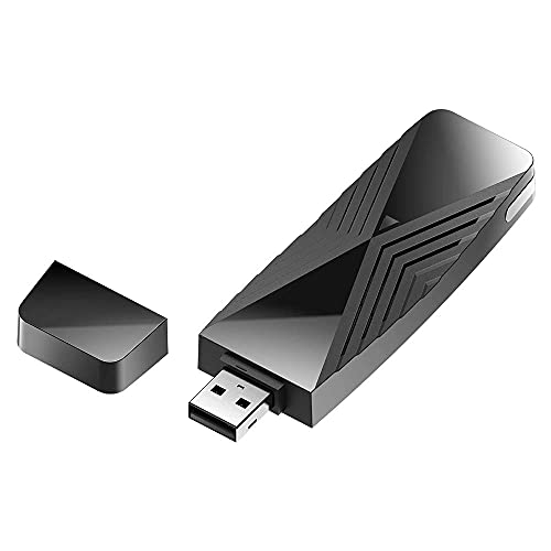 0790069459078 - D-LINK USB WIFI 6 ADAPTER AX1800 USB 3.0 DUAL BAND LONG RANGE MU-MIMO WIRELESS INTERNET NETWORK FOR DESKTOP PC LAPTOP WINDOWS MAC LINUX (DWA-X1850)