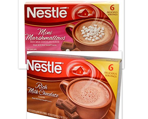 0790304984082 - NESTLE HOT COCOA MIX VARIETY BUNDLE, 4.72 OZ (PACK OF 4) INCLUDES 2-BOXES RICH MILK CHOCOLATE FLAVOR + 2-BOX MINI MARSHMELLOWS RICH MILK CHOCOLATE FLAVOR