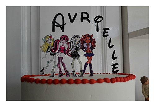 0790405261747 - MONSTER HIGH PERSONALIZED CAKE TOPPER OR ANY CHARACTER CAKE DECORATION