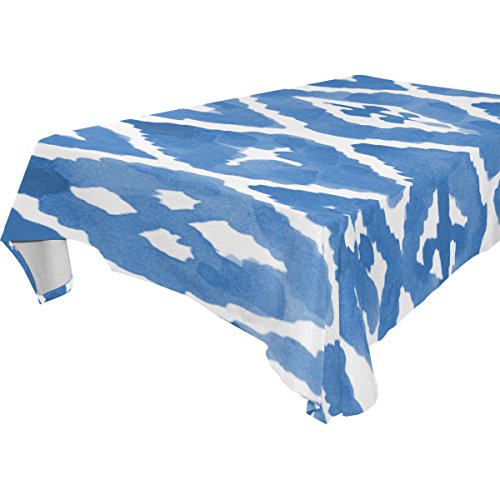 7905043652243 - YUIHOME SINGLE FACE GRID POLYESTER TABLECLOTHS 60 X 90 INCHES RECTANGLE & OBLONG BLUE TABLE TOP DECORATION