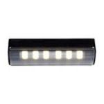 0790576194608 - 12 VOLTS 6 LED FIXTURE FOR LINEAR SYSTEM IN BLACK - COLOR TEMPERATURE: 4000K