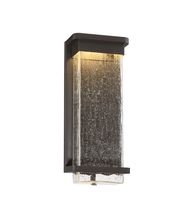 0790576354170 - MODERN FORMS WS-W32516 VITRINE 1 LIGHT LED INDOOR / OUTDOOR LANTERN WALL SCONCE, BRONZE