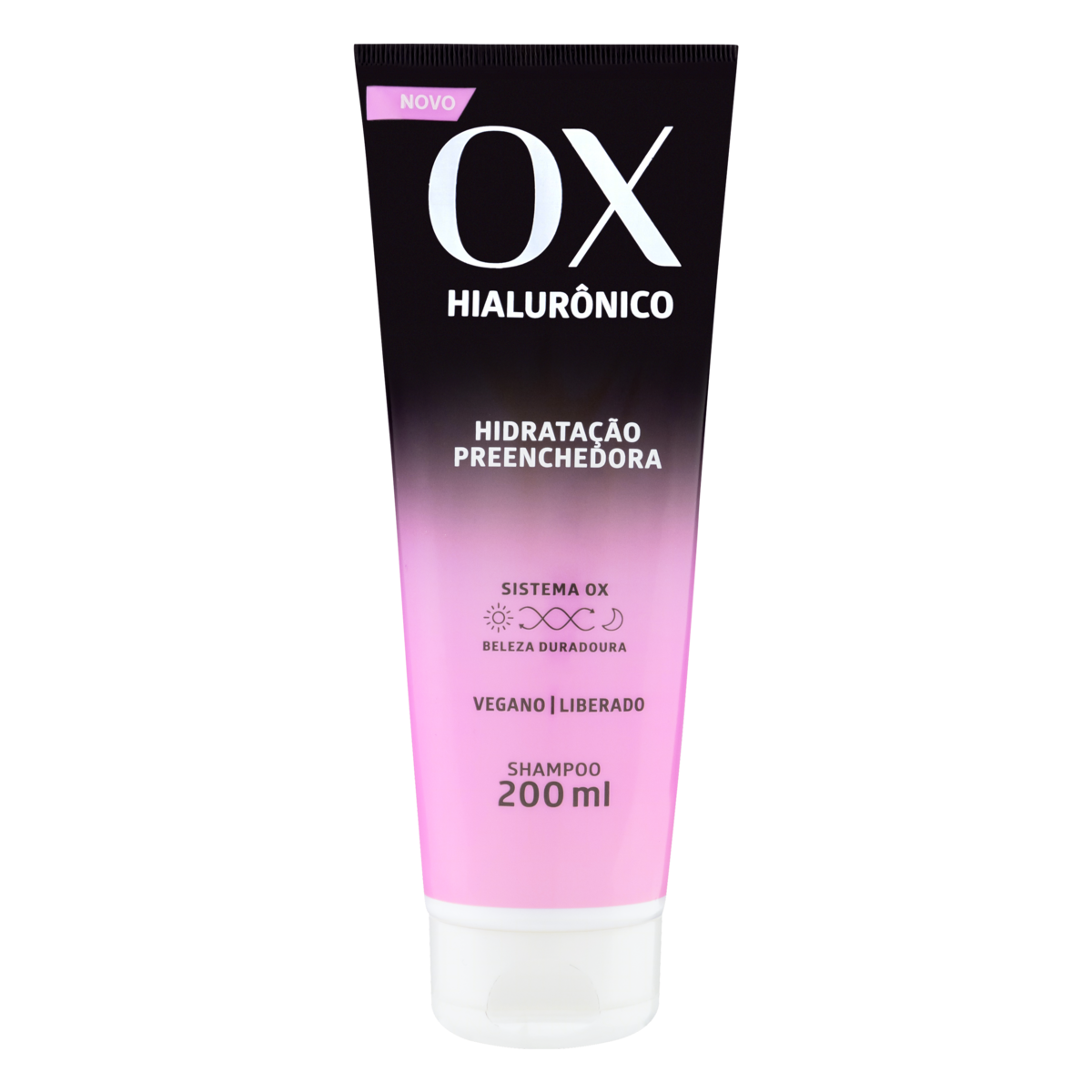 Shampoo OX Cosméticos Hialurônico Hidratação Preenchedora Bisnaga 200ml
