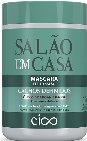 7908448003375 - CREME/MASCARA DE TRATAMENTO EICO SALAO EM CASA CACHOS DEFINIDOS 1KG