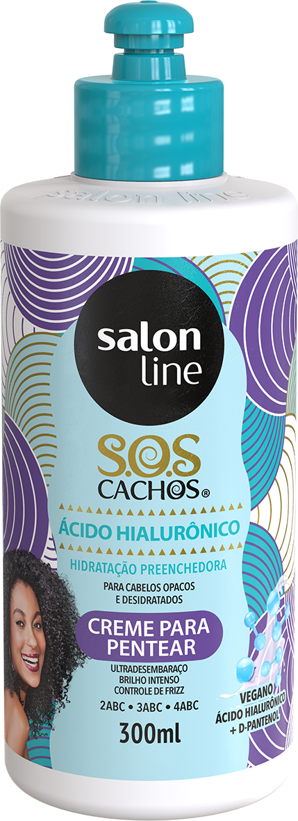 7908458313082 - CREME P/PENTEAR SALON LINE SOS ACIDO HIALURONICO 300ML