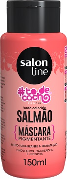 7908458313136 - MASCARA PIGMENTANTE SALON LINE #TODECACHO SALMAO 150ML