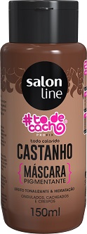 7908458313167 - MASCARA PIGMENTANTE SALON LINE #TODECACHO CASTANHO 150ML
