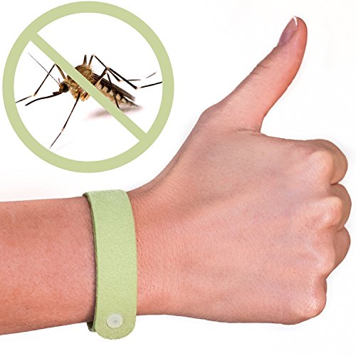 0790887518940 - TADA 5 PACK ALL NATURAL OIL MOSQUITO REPELLENT BRACELETS. NO DEET, NO MESS, NO SPRAY, NO PLASTIC, FAST, EASY, KID SAFE, EASY TO USE SNAP LOCK MICROFIBER - 30 DAY MONEY BACK GUARANTEE (PINK)