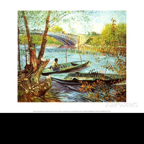 7909186085319 - 20X30 INCH DECORATIVE POSTER FISHING IN THE SPRING,PONT DE CLICHY,C.1887 PRINTS BY VINCENT VAN GOGH