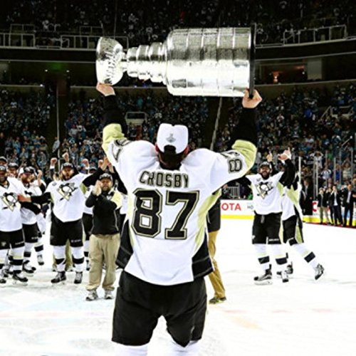 7909186085449 - 20X30 INCH DECORATIVE POSTER SIDNEY CROSBY WITH THE STANLEY CUP GAME 6 OF THE 2016 STANLEY CUP FINALS PHOTO