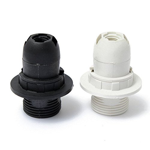 0790951231898 - (RANDOM COLOR) SMALL EDISON SCREW E14 LIGHT BULB HOLDER PENDANT SOCKET & LAMPSHADE COLLAR RING / SPECIFICATION: . RATED VOLTAGE: 250V . . RATED CURRENT: 2A . . TOTAL SIZE: ABOUT 56X44MM (HX