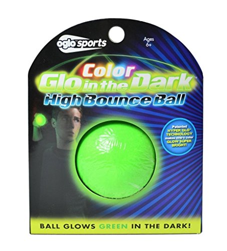 0790951550463 - (SHIP FROM USA) OLGO SPORTS GLOW IN THE DARK HIGH BOUNCE BALL SPORTS TOY 2.25 IN DIAMETER GREEN -ITEM#: G15/UIF982A15714