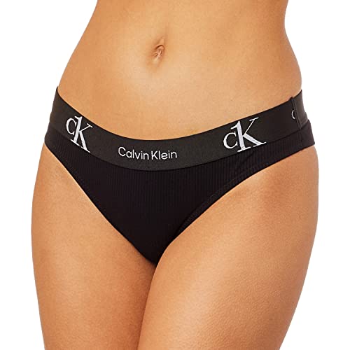 Calcinha Calvin Klein Underwear Tanga Tailored Logo Branca