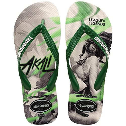 7909843388937 - CHINELO BEGE PALHA/AMAZONIA TOP LEAGUE OF LEGENDS HAVAIANAS ADULT LICENSES N° 35/36