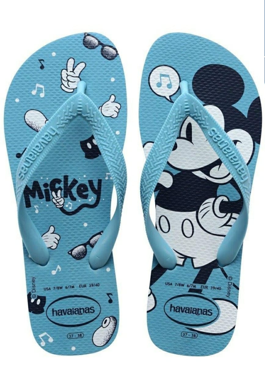 7909843527305 - CHINELO AZUL TRANQUILIDADE TOP DISNEY HAVAIANAS ADULT LICENSES N° 23/24