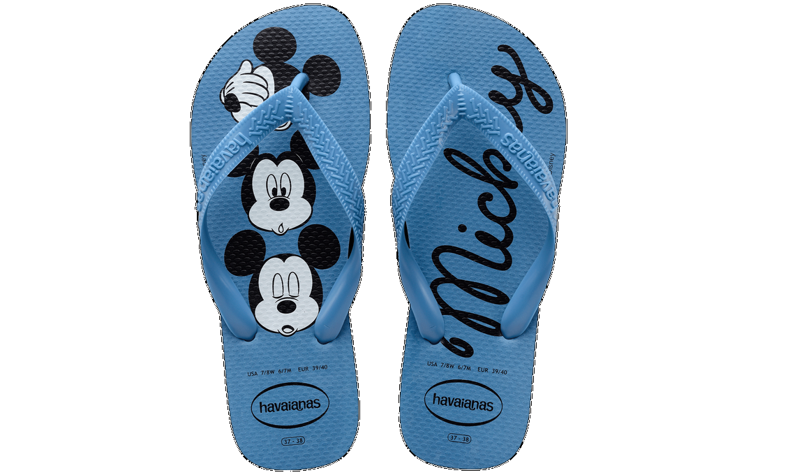 7909843527367 - CHINELO AZUL TRANQUILIDADE TOP DISNEY HAVAIANAS ADULT LICENSES N° 35/36