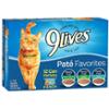 0079100217045 - 9LIVES PATE FAVORITES WET CAT FOOD VARIETY PACK, 5.5-OUNCE CANS (PACK OF 12)