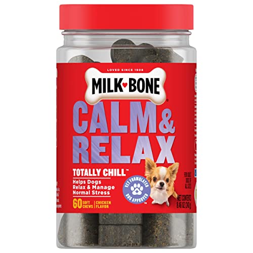 0079100764433 - MILK-BONE CALM & RELAX DOG SUPPLEMENTS, DELICIOUSLY SOFT DOG CHEWS, 60 COUNT