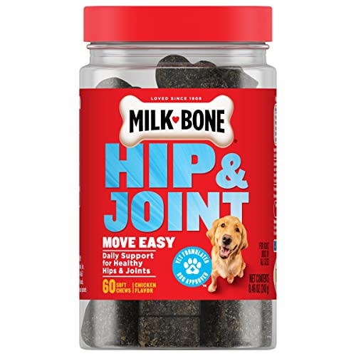 0079100764440 - MILK-BONE HIP & JOINT SUPPLEMENTS FOR DOGS, DELICIOUSLY SOFT DOG CHEWS, 60 COUNT