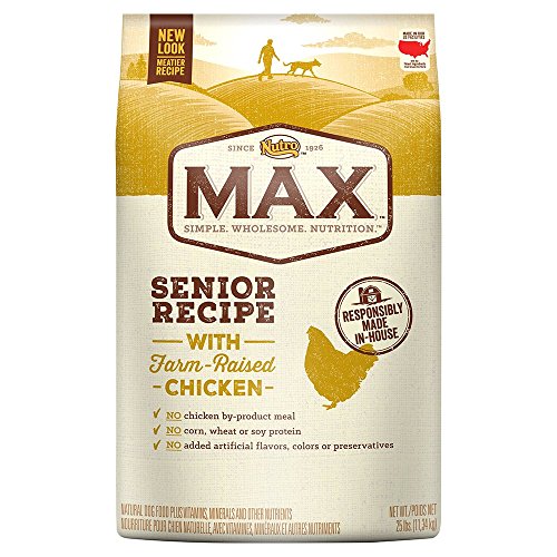 0079105120197 - NUTRO MAX SENIOR WITH FARM RAISED CHICKEN DRY DOG FOOD, 25 LBS.