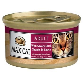 0079105353007 - NUTRO MAX CAT ADULT CAN SAVORY DUCK 24/3 OZ