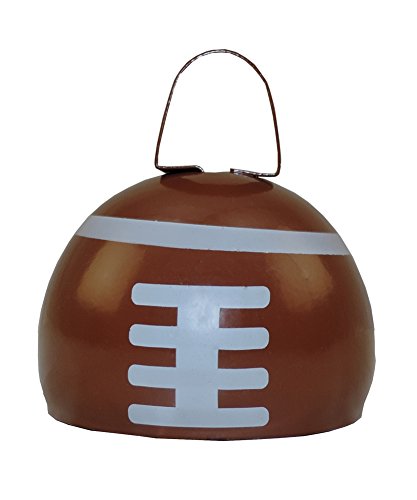 0791082453036 - FOOTBALL 3 TIN COWBELL GAME DAY RINGER