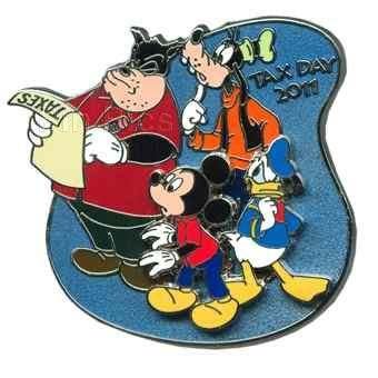 0791102876319 - DISNEY PIN - TAX DAY 2011 - MICKEY MOUSE, GOOFY, DONALD AND PETE - LE - PIN 82931