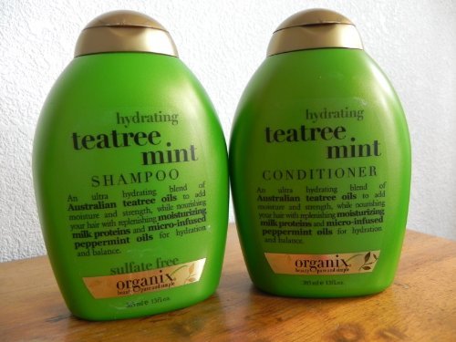 0791112901407 - OGX HYDRATING TEATREE MINT SHAMPOO & CONDITIONER (13 OUNCE)