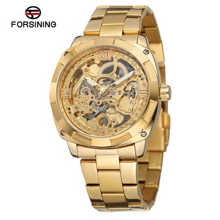0791313799230 - FORSINING MEN LUXURY SKELETON AUTOMATIC WINDING MECHANICAL WATCHES EXQUISITE STAINLESS STEEL WRISTWATCH