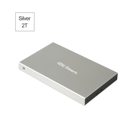 0791317636135 - PORTABLE EXTERNAL HARD DRIVE USB 3.0 120G.160G.250G.320G.500G HDD EXTERNAL HD HARD DISK FOR PC SILVERY&2T